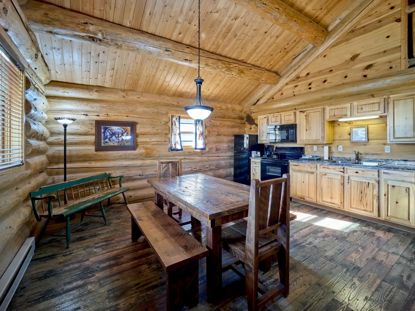 cabin dining area