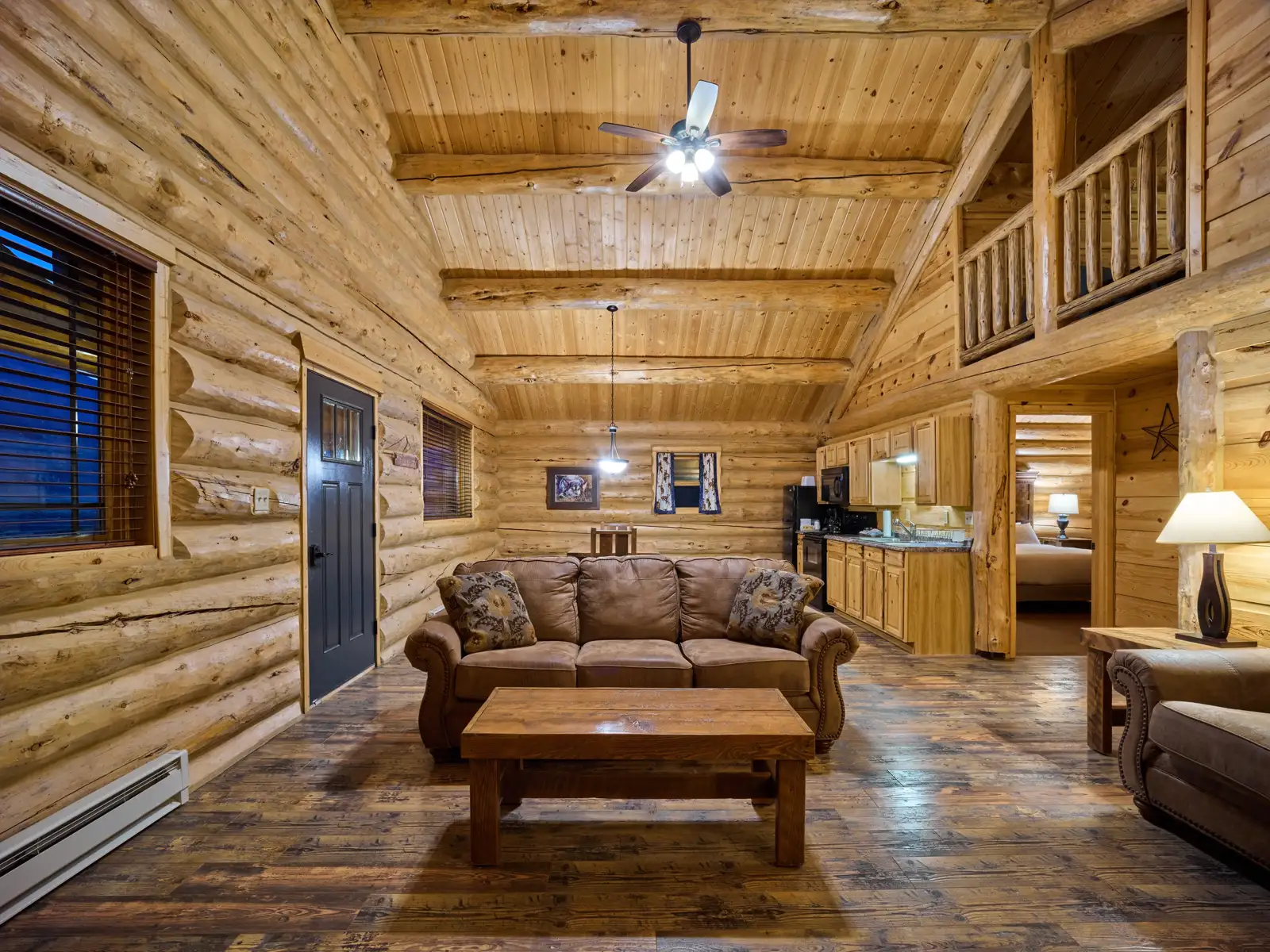cabin living room interior