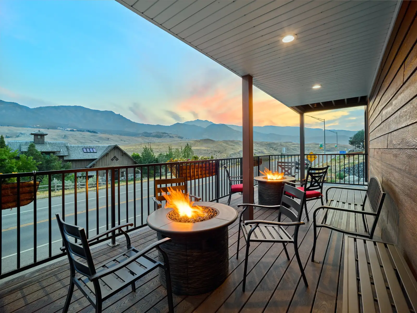 mountain view from porch