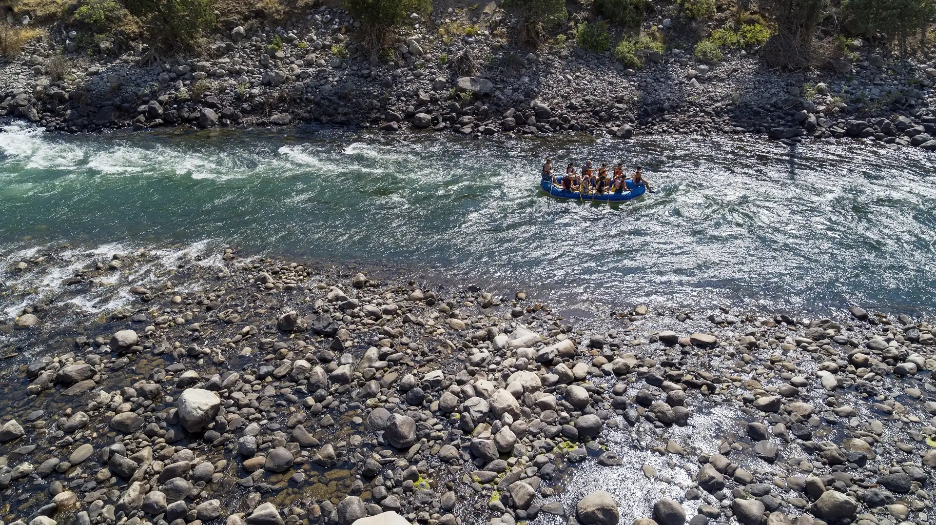 rafters on the river